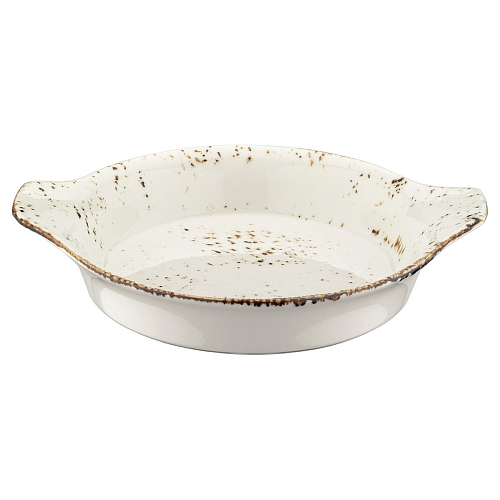 Блюдо для подачи 210*170 мм. овальное с ушками Грейн, форма Оптива Bonna /1/12/