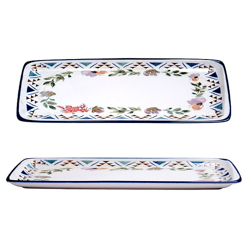 Блюдо прямоугольное 480*160 мм. Спринг, форма Мув Bonna /1/6/366/