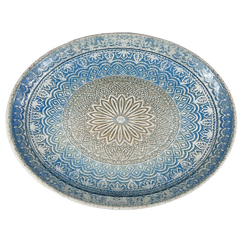 Блюдо овальное 360*280 мм. Ривус, форма Мув Bonna /1/6/348/ ОСЕНЬ