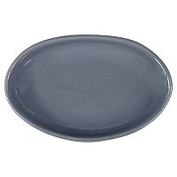 Блюдо овальное 150*100 мм. Серый, форма Крафт волнистый край Bonna /1/12/