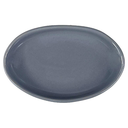 Блюдо овальное 150*100 мм. Серый, форма Крафт волнистый край Bonna /1/12/