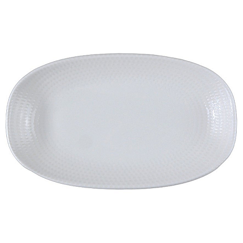 Блюдо овальное 150*85 мм. Белый Пьюре Дот, форма Гурмэ Bonna /1/12/3168/