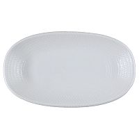 Блюдо овальное 190*110 мм. Белый Пьюре Дот, форма Гурмэ Bonna /1/12/2304/