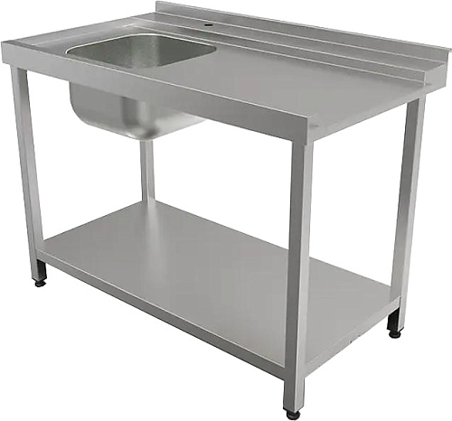 Стол для посудомоечной машины входной КОБОР СПМ/2-120/70/Л