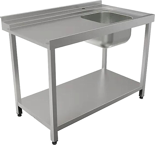 Стол для посудомоечной машины входной КОБОР СПМ/2-120/70/П