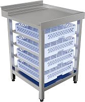 Стол для посудомоечной машины выходной КОБОР СПМ/3-60/70/П