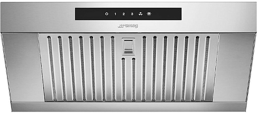 Вытяжной зонт активный с угольным фильтром и пароконденсатором для печи Alfa43 SMEG K43X