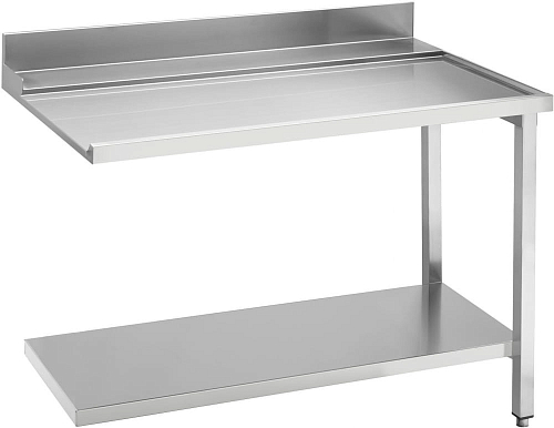 Стол простой (выходной) для купольных посудомоечных машин, соединение справа SMEG WTX51200R