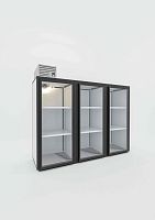 Холодильный шкаф DarkStore с прозрачной дверью на 3 секции Berk ШХС 4.8 стекло - модель №32
