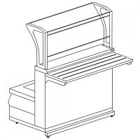 Мармит первых блюд 2-конфорочный индукционный Luxstahl МПИ (С)-1200 Premium (камень)