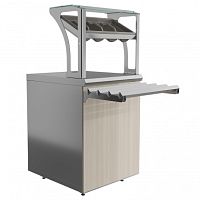 Прилавок для приборов и подносов Luxstahl ПП (С)-600 Premium (камень)