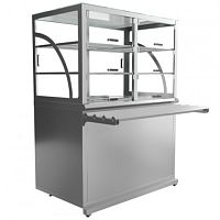 Прилавок холодильный Luxstahl ПХК (С)-1500 Premium (камень)