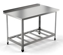 Стол производственный EKSI СПБП 1000/600-с ("Стандарт", борт, полка-решетка-1шт., расст. м/у реш.200мм)