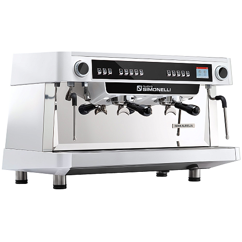 Кофемашина рожковая автоматическая Nuova Simonelli Nuova Aurelia MP 2Gr 220V white+high groups+Autopurge+ E-milk technology