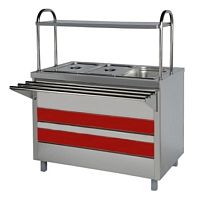 Мармит Онега 2-х блюд МЛОЭ/МВ4/ВН (паровой) (1500*720(1030)*1350)