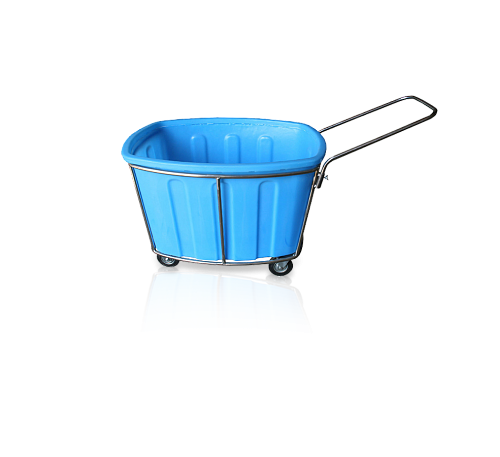 Тележка для белья Вязьма ТП-200, корзина из пластика