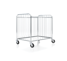 Тележка для белья Вязьма ТС-300, сетчатый короб из нержавеющей стали