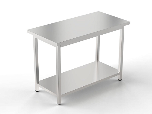 Стол производственный Рест металл СПОП 900/700/850, п («Профи», GP, полка сплошная- 1шт.)