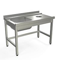 Стол для грязной посуды с направляющими KAYMAN для П/М TATRA СПМ-323/1207 правый