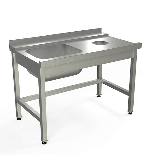 Стол для грязной посуды с направляющими KAYMAN для П/М TATRA СПМ-323/1207 правый