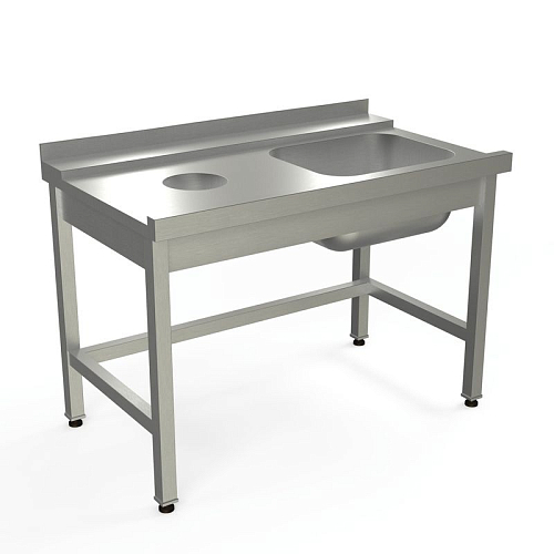 Стол для грязной посуды с направляющими KAYMAN для П/М TATRA СПМ-323/1207 левый