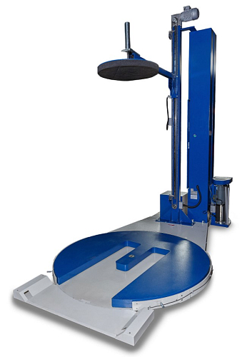 Паллетоупаковщик Hualian Machinery HL-1650FP с E-платформой NEW (с моторизированной кареткой, с прижимом)