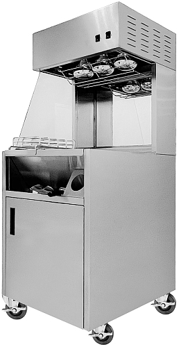 Подогреватель картофеля фри Kocateq DH 60EFF ECO напольный с 3 лампами