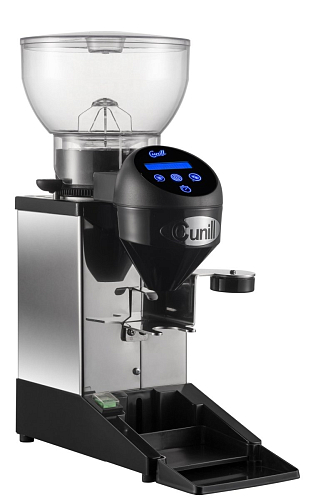 Кофемолка CUNILL TAURO TRON INOX (M1105-T) с бункером для зерна 1 кг, жернова O60 мм, счетчик порций, с корпусом из нержавеющей стали