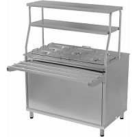 Мармит электрический для вторых блюд напольный Gabino MM2V-10/7 (Столешница нерж)