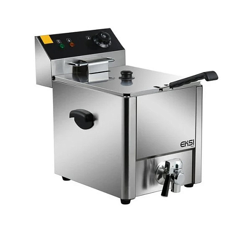 Фритюрница EKSI HEF-8L, с краном, рестайлинг