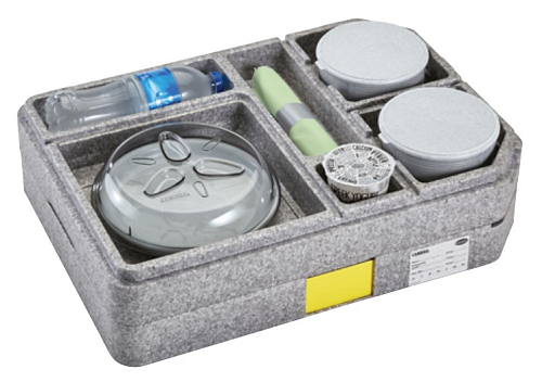 Поднос теплоизолированный 37х53 см, h=12 см с посудой Cambro (ITENEPP21H) /1/