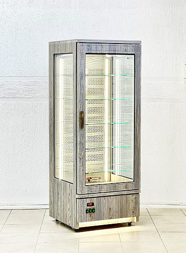 Витрина кондитерская вертикальная Glacier Стелла с 3-х сторон стекло