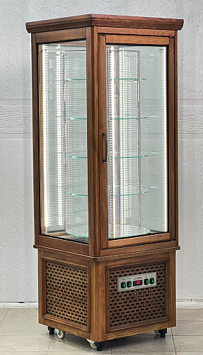 Витрина кондитерская вертикальная Glacier Лидия "Итальянский орех"