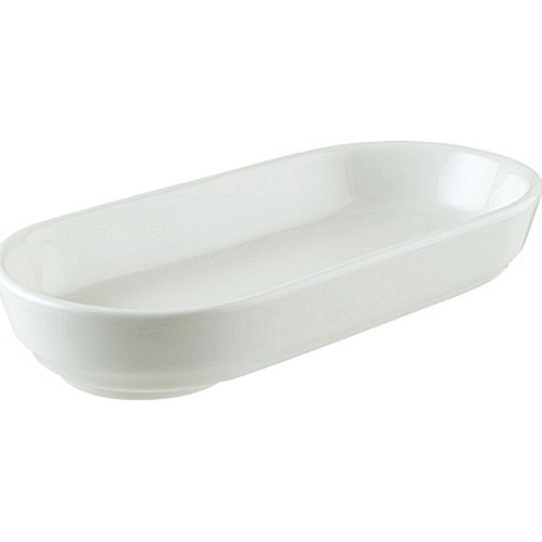 Соусник 120 мл. 155*80 мм. h=28 мм. Белый, форма Хюгге Bonna /1/12/1680/