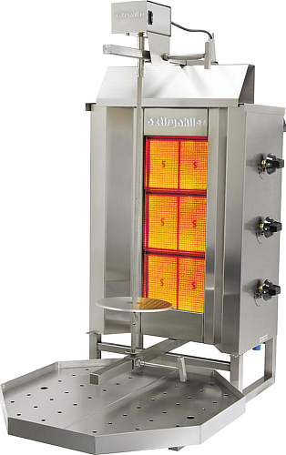 Газовый гриль для шаурмы Ozti 3GD (газ)