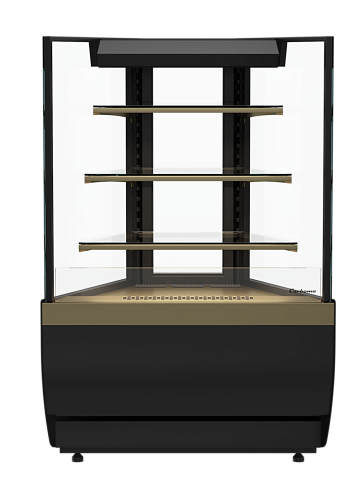 Нейтральная витрина Полюс Carboma KC70 N-3-2 LIGHT открытая (версия 2.0) (9005)