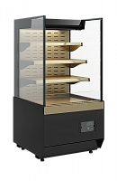 Витрина холодильная кондитерская Полюс Carboma KC70 VM 0,6-2 STANDARD открытая, горка прямая боковина (версия 2.0) (9005-0109)