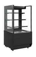 Витрина холодильная кондитерская Полюс Carboma KC70 VM 0,6-2 STANDARD открытая прямая боковина (версия 2.0) (9005)