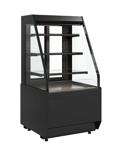 Витрина холодильная кондитерская Полюс Carboma KC70 VM 0,6-2 STANDARD открытая (версия 2.0) (9005)