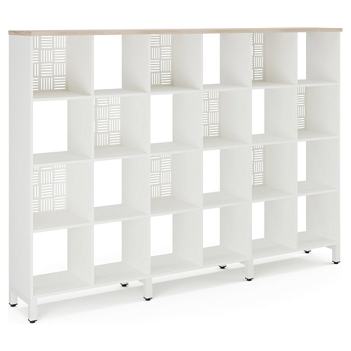 Стеллажная система Kobor SQ-4X6 white/natural