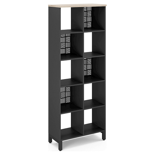 Стеллажная система Kobor SQ-5X2 black/natural