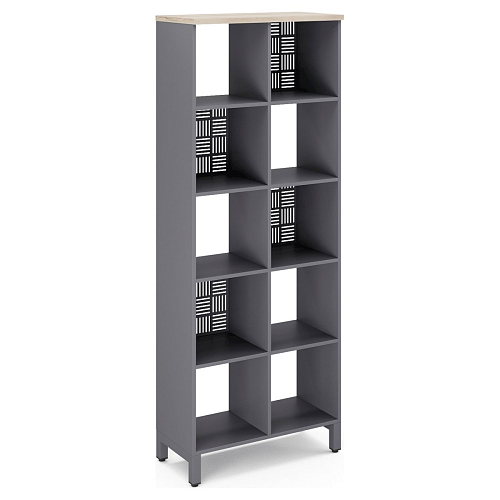 Стеллажная система Kobor SQ-5X2 graphite/natural