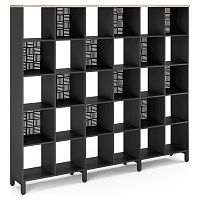 Стеллажная система Kobor SQ-5X6 black/natural