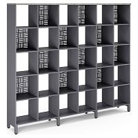 Стеллажная система Kobor SQ-5X6 graphite/chicago