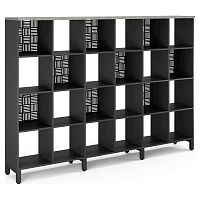 Стеллажная система Kobor SQ-4X6 black/chicago