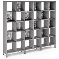 Стеллажная система Kobor SQ-5X6 aluminum/wood