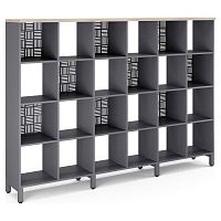 Стеллажная система Kobor SQ-4X6 graphite/natural