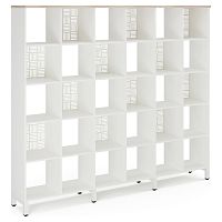 Стеллажная система Kobor SQ-5X6 white/natural