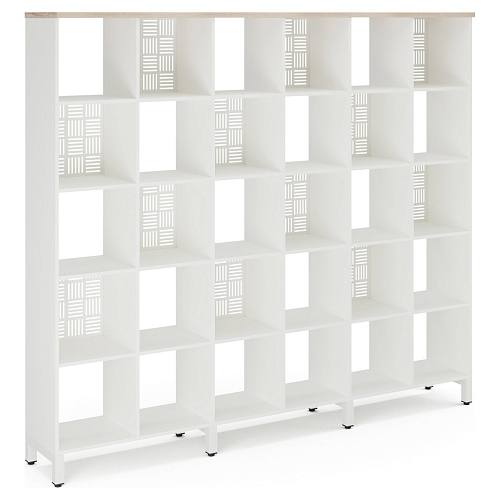 Стеллажная система Kobor SQ-5X6 white/natural