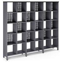 Стеллажная система Kobor SQ-5X6 graphite/wood